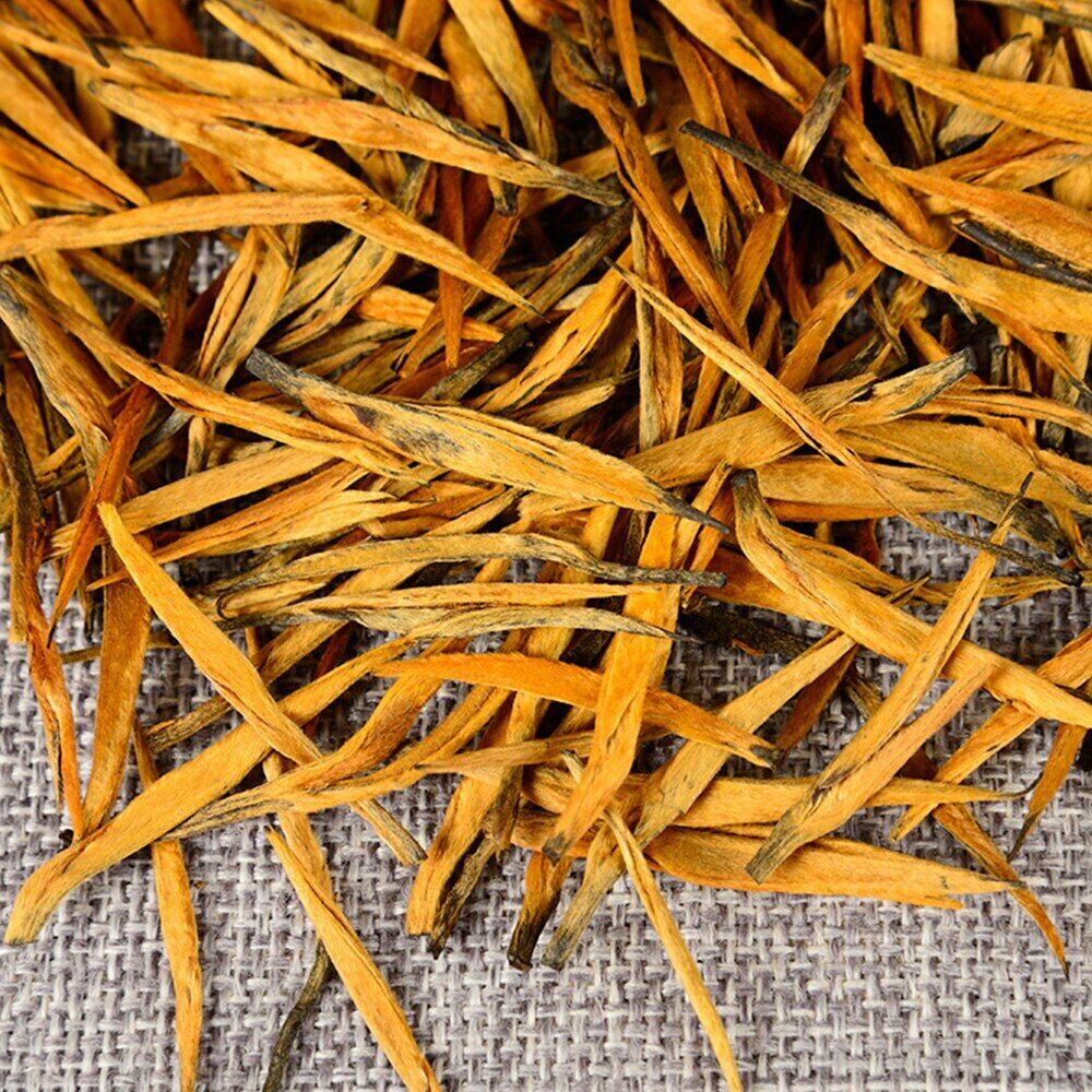Big Single Bud Black Chinese Tea Organic Fengqing Big Golden Needle Tea 100g Secondary image