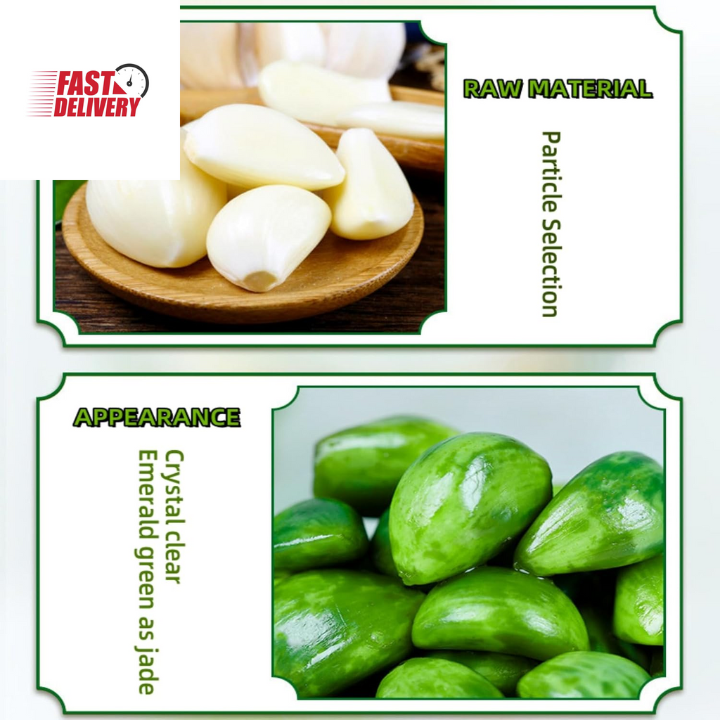 Laba Garlic, Jade Garlic, Fresh Green Garlic, Pickled Vegetable, Pickled with Vi