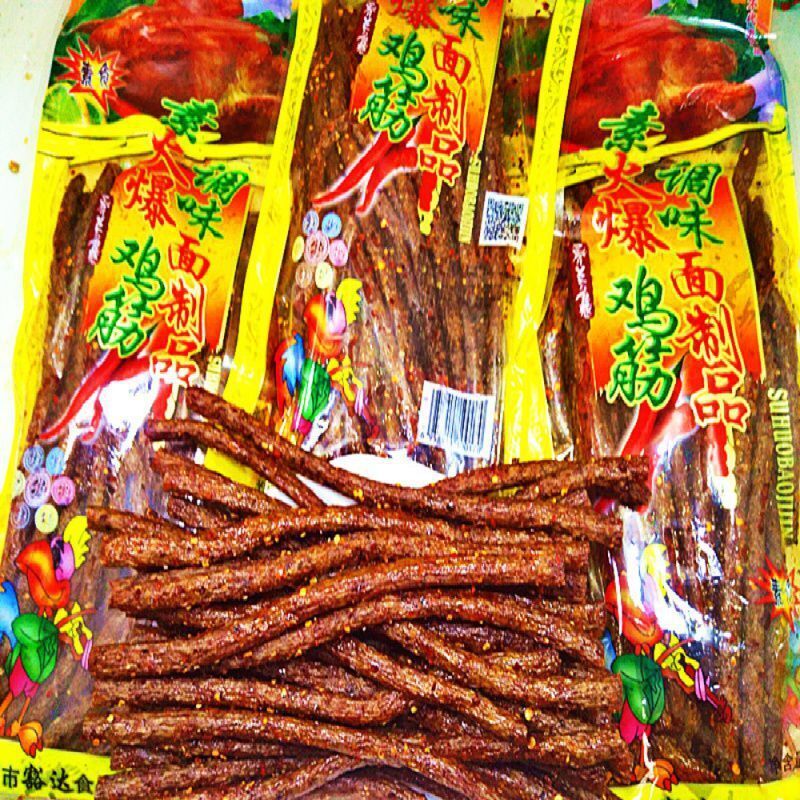 172g/ Pack Chinese Spicy Strips Snack Snack Hot Chicken Tendon Spicy Strips Main image