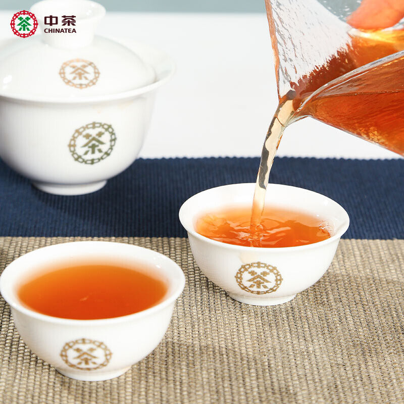 HelloYoung CHINATEA Brand MM Hunan Anhua Golden Flowers Fucha Dark Tea 360g Brick Fu Zhuan