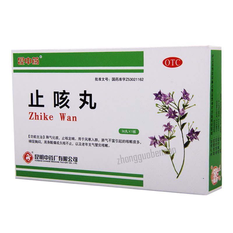Kunzhongyao Zhike Wan 昆中药止咳丸 Secondary image