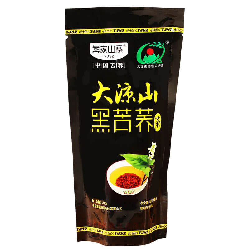 HelloYoung Nautal Healthy Herbal Tea Hei Kuqiao Cha Daliangshan 1000g 彝家山寨 大凉山全胚芽黑苦荞茶 天然绿色茶