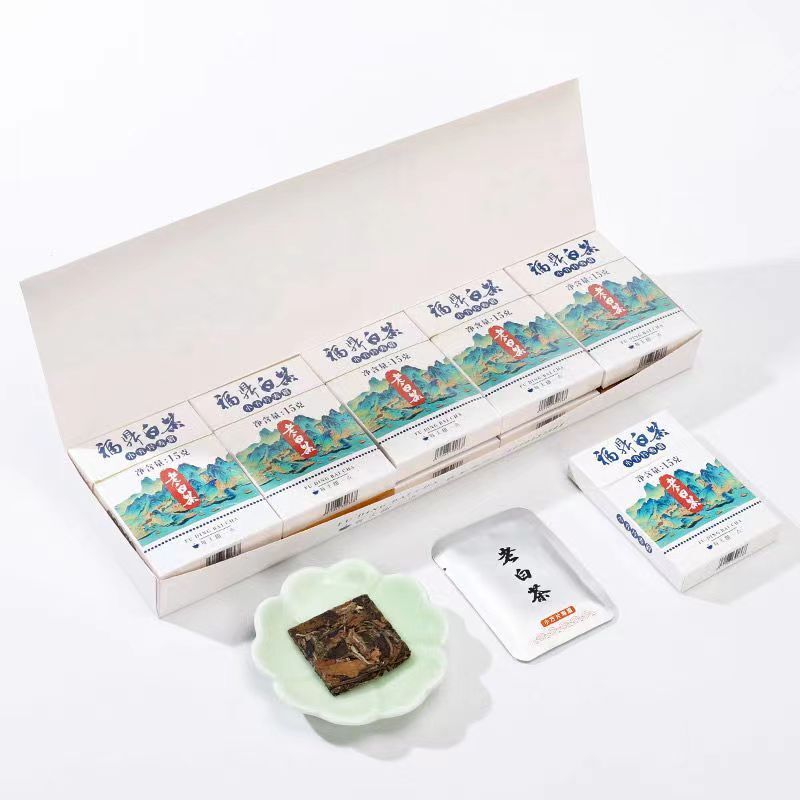 30Pcs Fuding White Tea Brick Shoumei Old White Tea Portable Package White Tea Secondary image