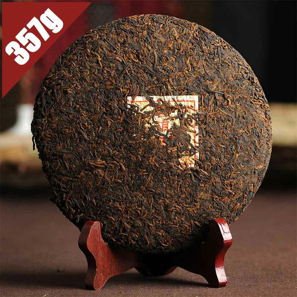 HelloYoung Yr Bulang Mountain Shu Purerh Tea Arbor Eco King Ripe Puer Tea 357g