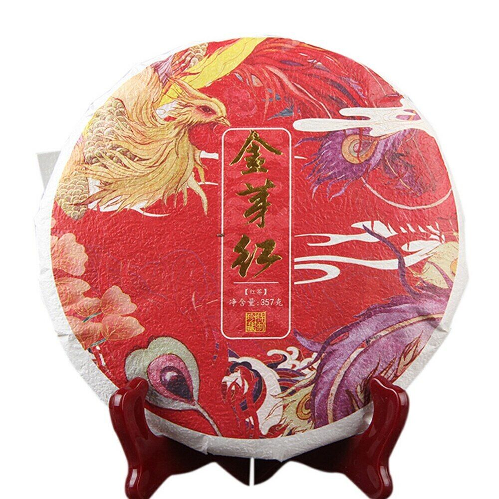 HelloYoung Tea2022 Fengqing Big Golden Bud Nectar Cake with Strong Fragrance Black Tea 357g