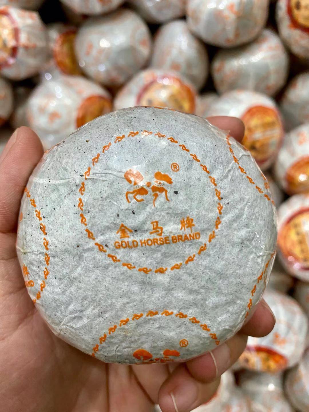 HelloYoung Yuxiang 8685 * Gold Horse Puer Stuffed Tagerine Tea Ripe Pu'er Orange Mandarin