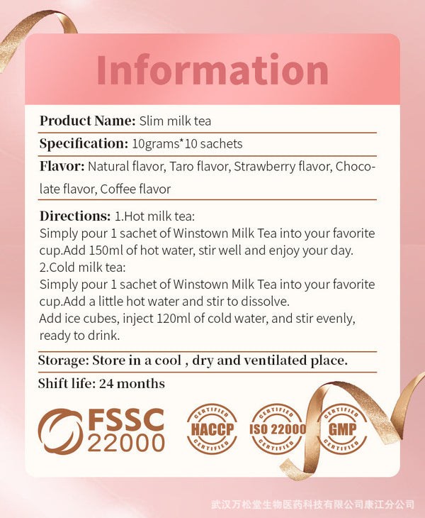 Slim Milk Tea - Strawberry Flavor Fat Burner, Effective Supplement