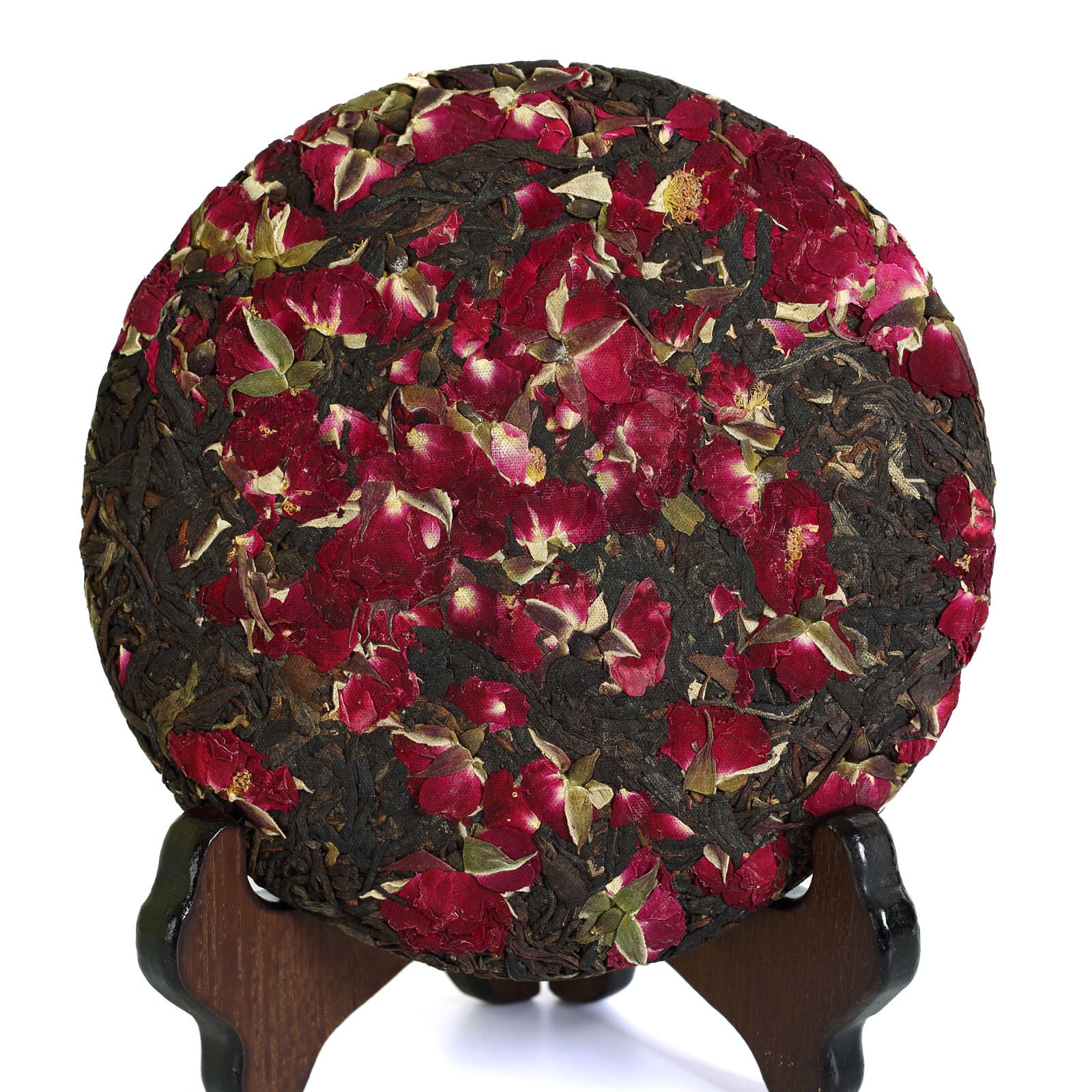 yr 200g Yunnan Schwarzer Tee Fengqing Dian Hong Rose Flower Black Tea Cake Secondary image