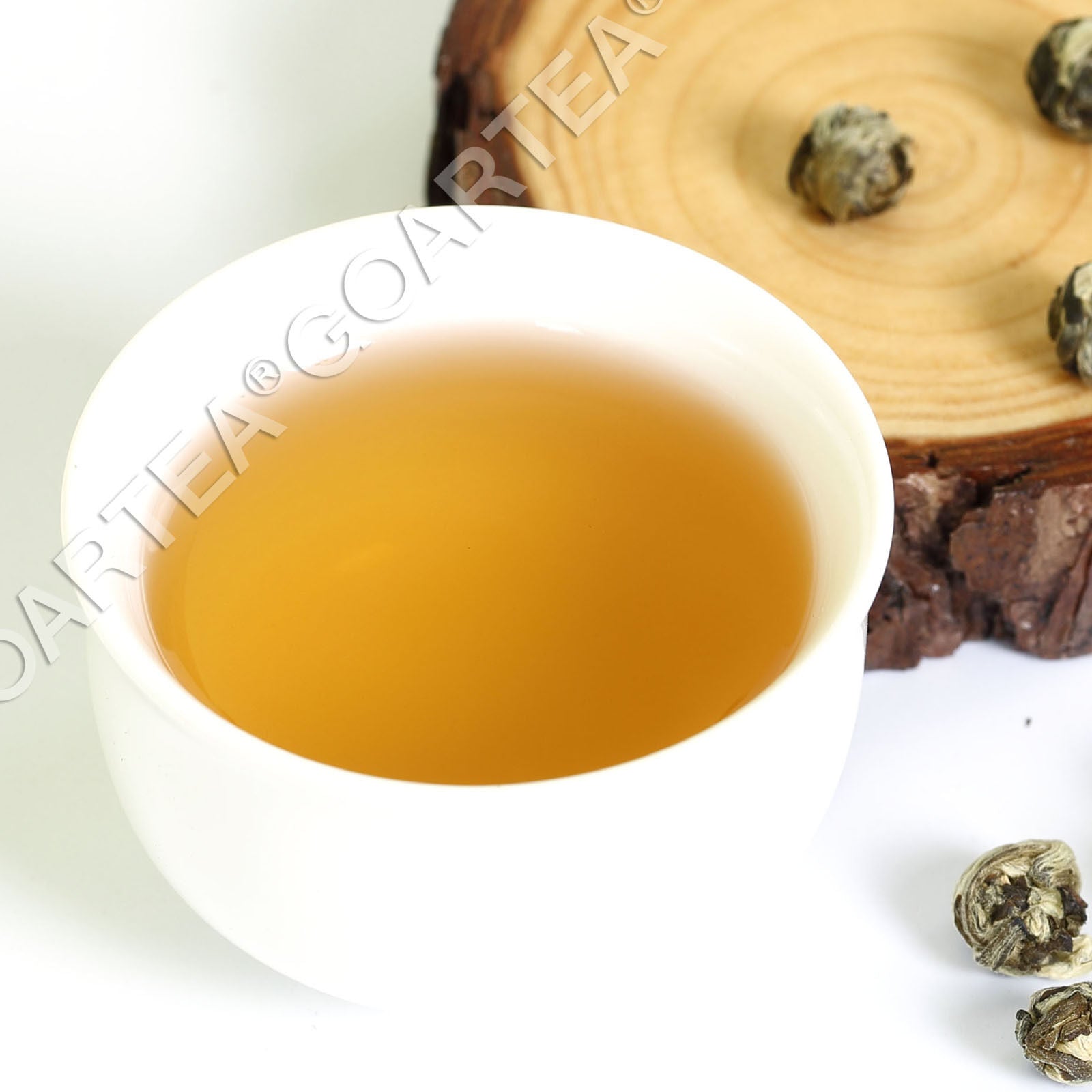 GOARTEA 60Pcs*8g Premium Jasmintee Jasmine Dragon Pearl Tea Jasmin Grüner Tee