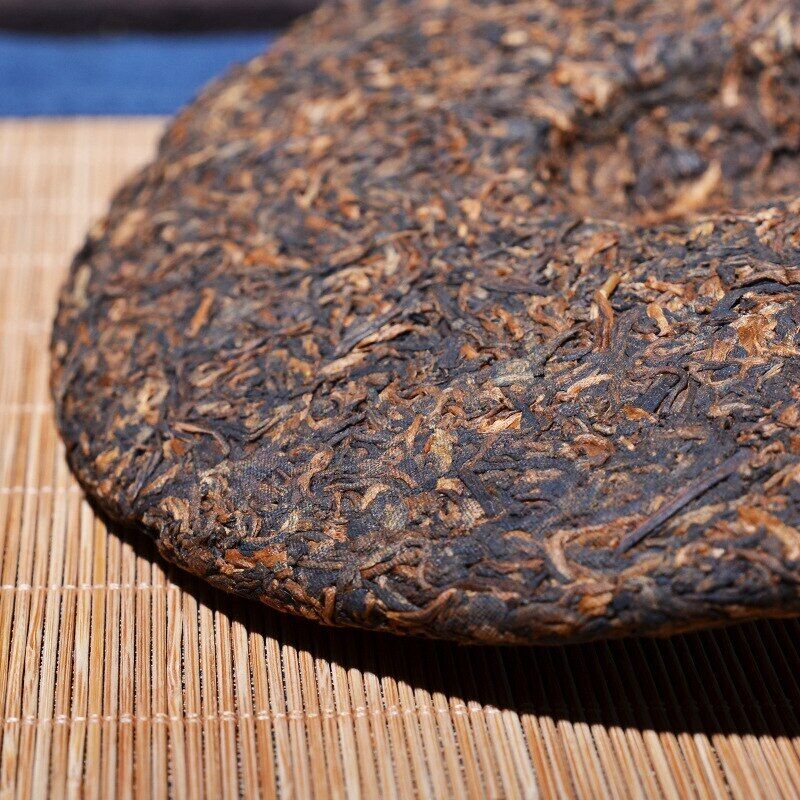 HelloYoung Qiao Mu Jin Zhen * Yunnan Puerh Golden Bud Pu-erh Tea Cake Ripe Puer Shu 357g