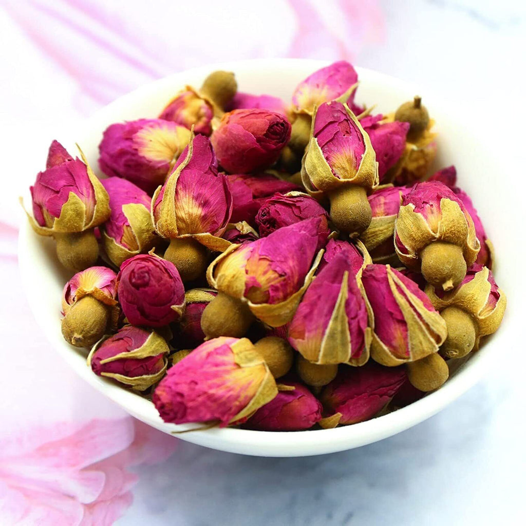 HelloYoung FullChea Dried Rose Buds 114g Premium Food-grade Rosebuds Dried Flowers