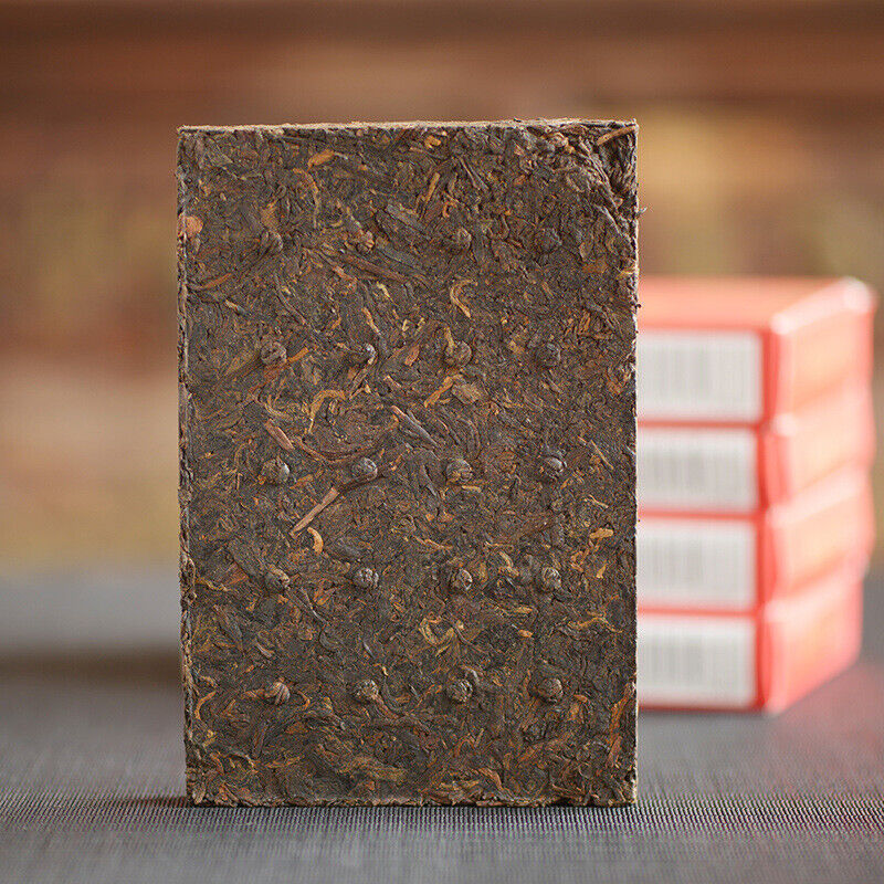 HelloYoung Pu-erh Tea Brick Zhongcha Aged Ripe Puer Brick CHINATEA Brand Zunxiang 7581 250g