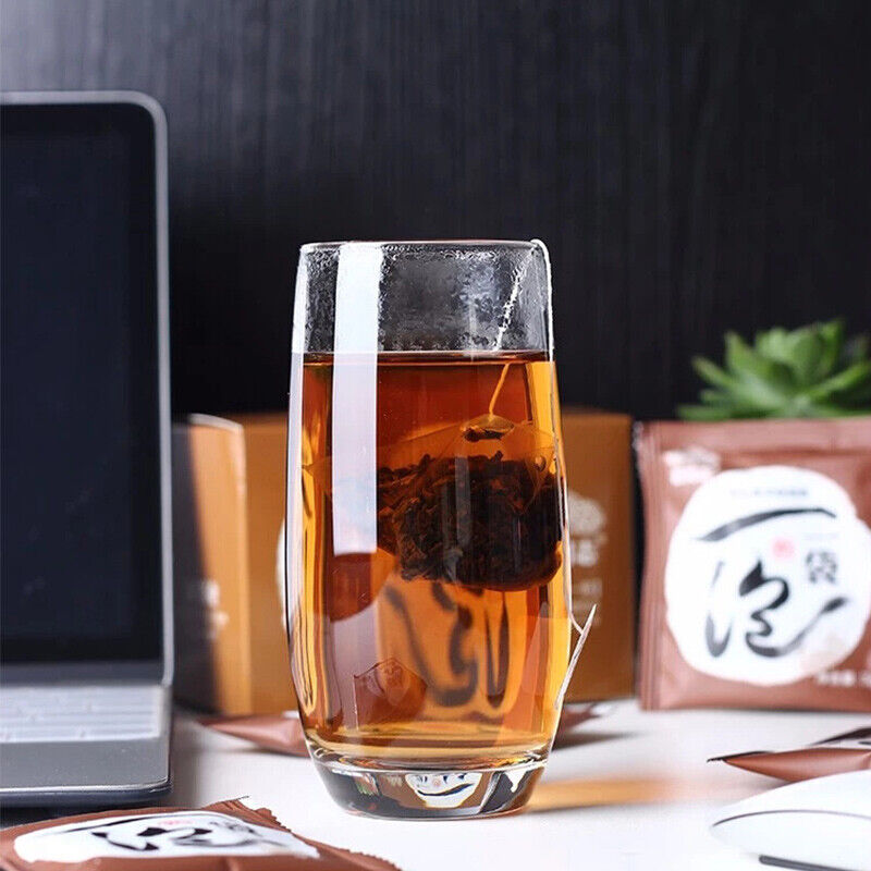 HelloYoung Lao Tong Zhi Ripe Puer Tea Bag Fast Brewing Haiwan Shu Puer Tea 15Bags/Box
