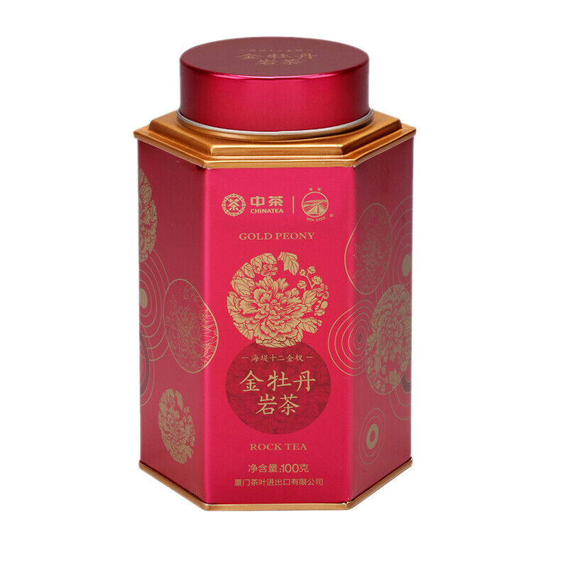 HelloYoung Gold Peony Jin Mu Dan Fujian Original Oolong Tea Wuyi Rock Tea 100g Tin