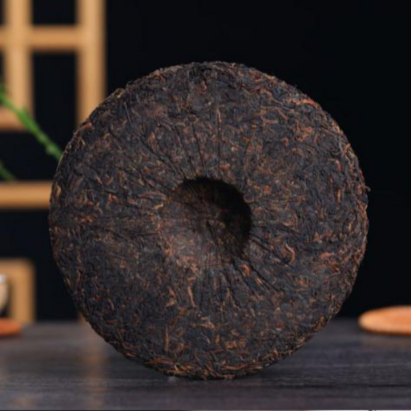 357g Menghai Pu-erh Ripe Tea Cake Yunnan Aged Puerh Cooked Tea Pu'er Black Tea