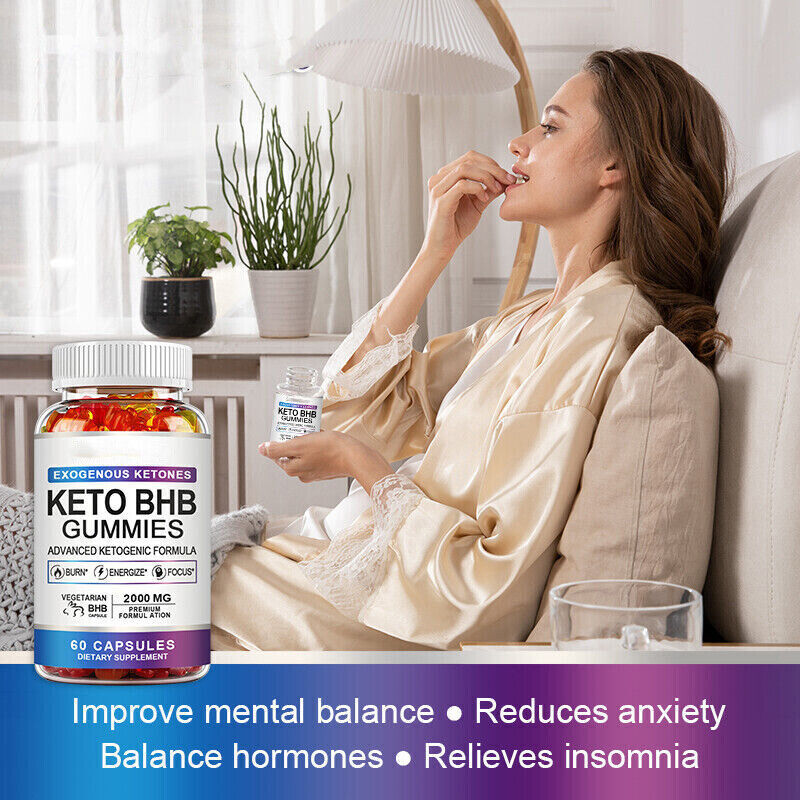 Keto BHB Gummis für Weight Loss Fat Burner verbessern Immunität 60