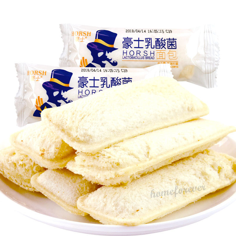 680g Chinese HORSH Snacks Food Yogurt Bread Sandwiched 豪士乳酸菌小口袋酸奶面包中国零食早餐点心下午茶 Main image