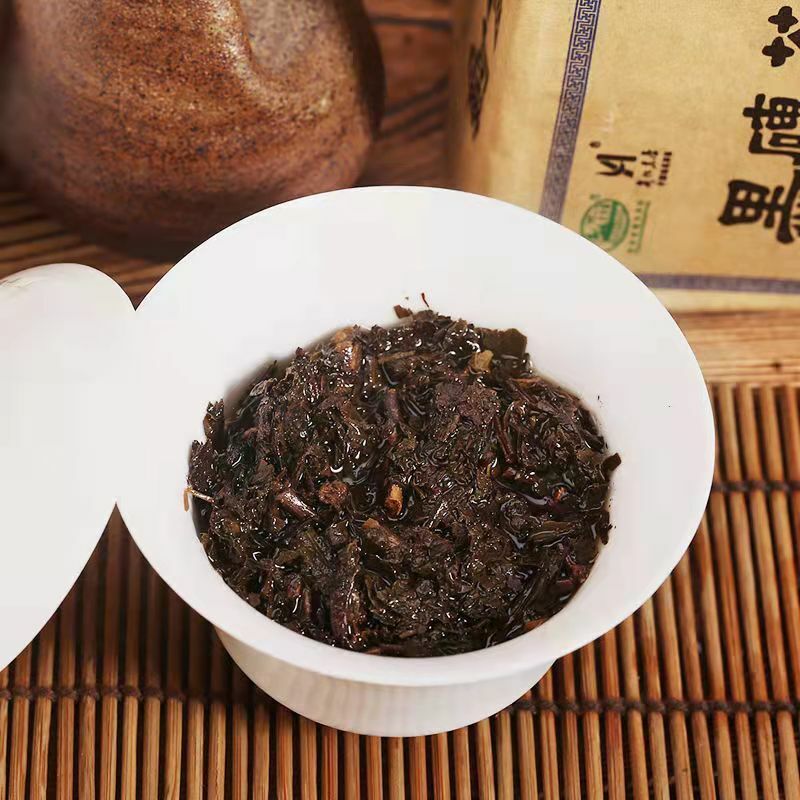 HelloYoung Anhua Hu Nan Baishaxi Hei Zhuan Cha Dark Tea Brick Tea Chinese Tea 400g