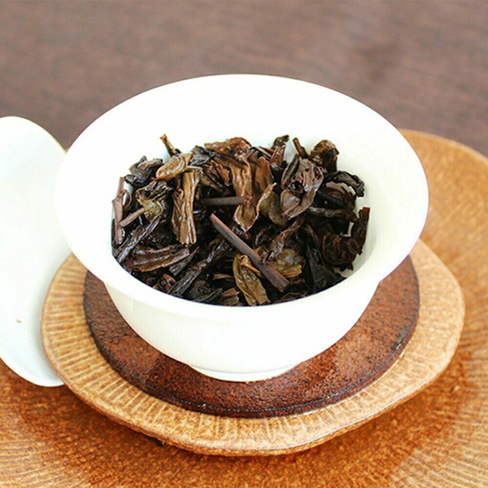HelloYoung Year China Tea Liu Bao Cha 8003 Areca Catechu Incense Chinese Dark Tea 250g