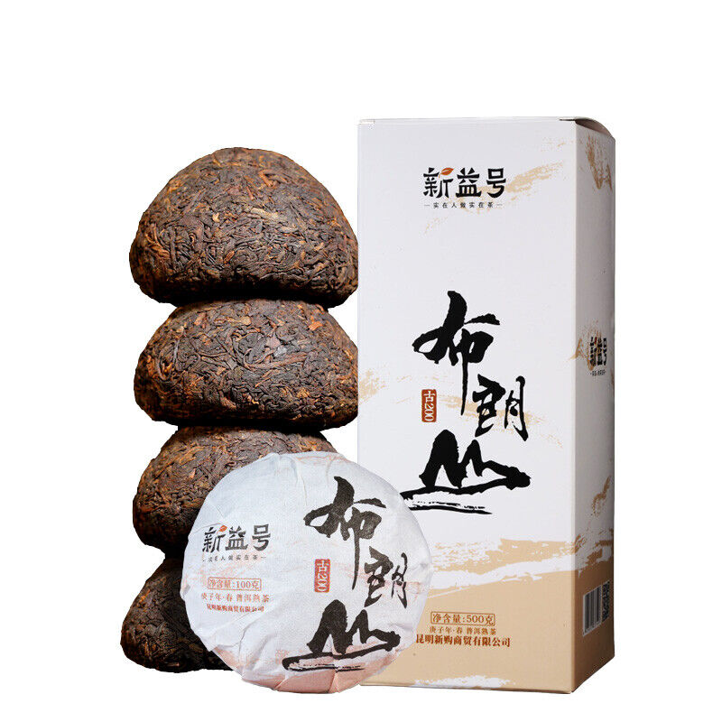 HelloYoung Xin Yi Hao Bulang Mountain 200 Years Old Tree Tuo Cha Pu-erh Tea 500g Ripe