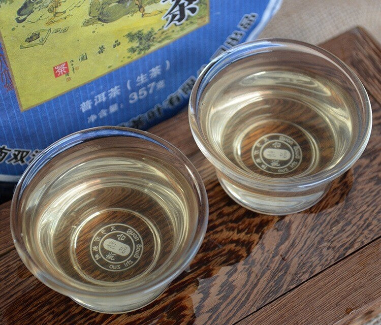 TemuTea 357g Pu'er Tea Raw Puer Tea  Lincang Tea Mengku Old Tree Tea District Qizi Cake