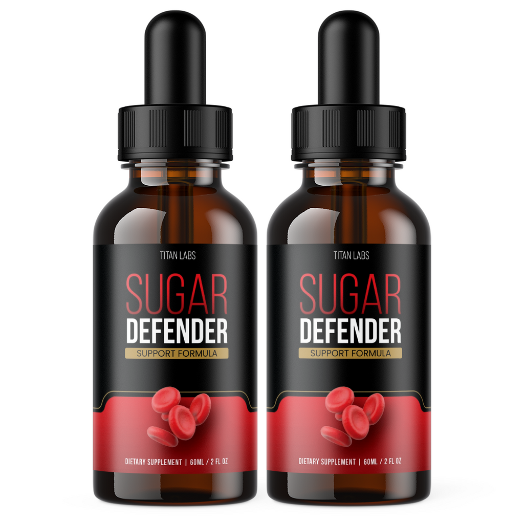 (2 Pack) Sugar Defender, Sugar Defender Blood Sugar Support Supplement (4oz)