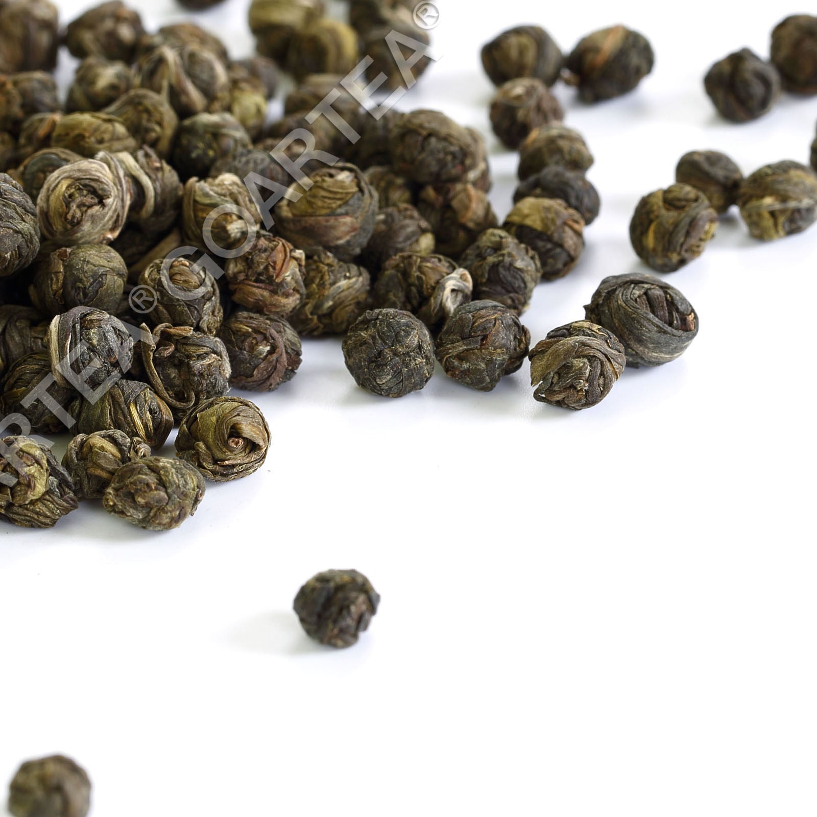 GOARTEA 60Pcs*8g Premium Jasmintee Jasmine Dragon Pearl Tea Jasmin Grüner Tee