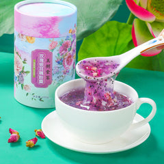 350g/can Chinese Food Rose and White Fungus Lotus Root Starch 玫瑰银耳藕粉羹