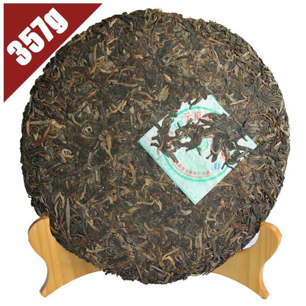 HelloYoung 2008 Ba Jiao Ting 0830 Raw Pu-erh Tea Cake Yunnan Menghai Shen Sheng Puer 357g