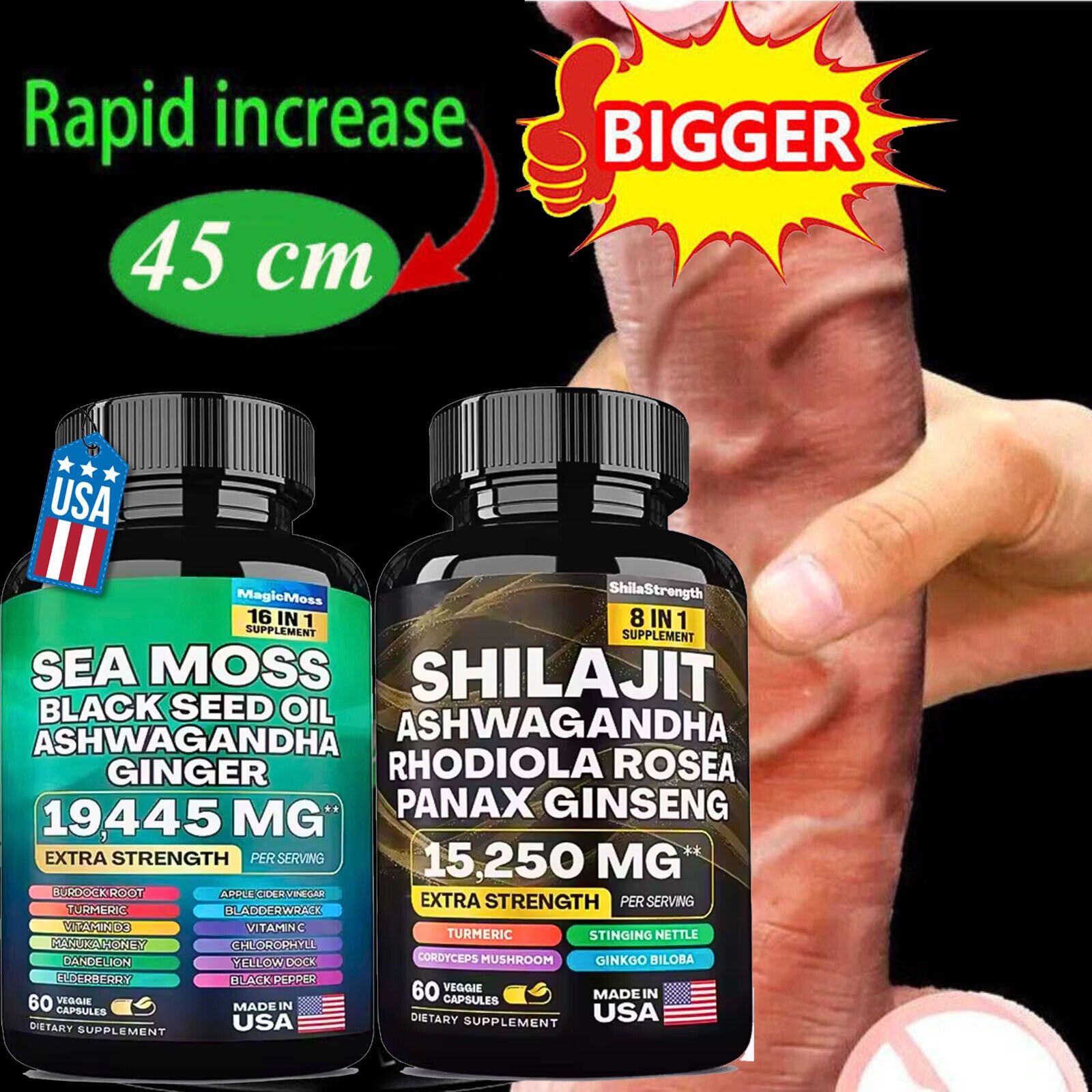 Dynamic Vitality Bundle Sea Moss Multivitamin & Shilajit Power Combo Secondary image