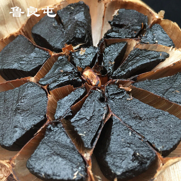 HelloYoung 500g Natural Black Garlic 120 Days Fermented Regulate Help Blood Sugar Balance