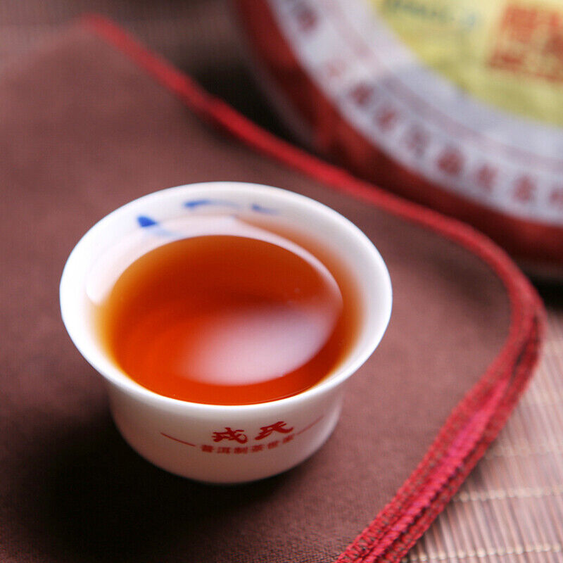 HelloYoung MENGKU Meng Ku Gong Ting Pu-erh Tea Cake 400g Palace Pu'er Ripe Puer Tea