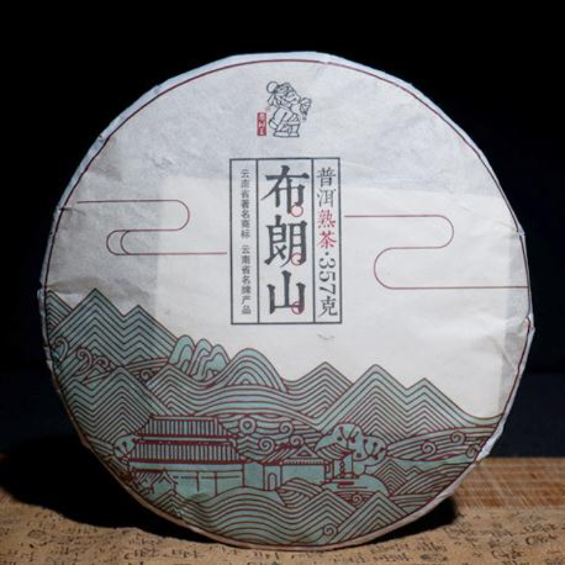 357g Yunnan Ripe Puerh Tea Organic Old Pu-erh Cooked Tea Cake Chinese Pu'er Tea Secondary image