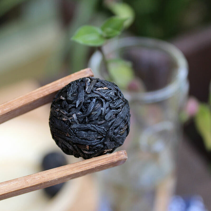 HelloYoung Jing Mai Zi Juan Long Zhu Pu-erh Tea Tuo 250g Raw Puer Tea Pu'er Purple Leaf Secondary image