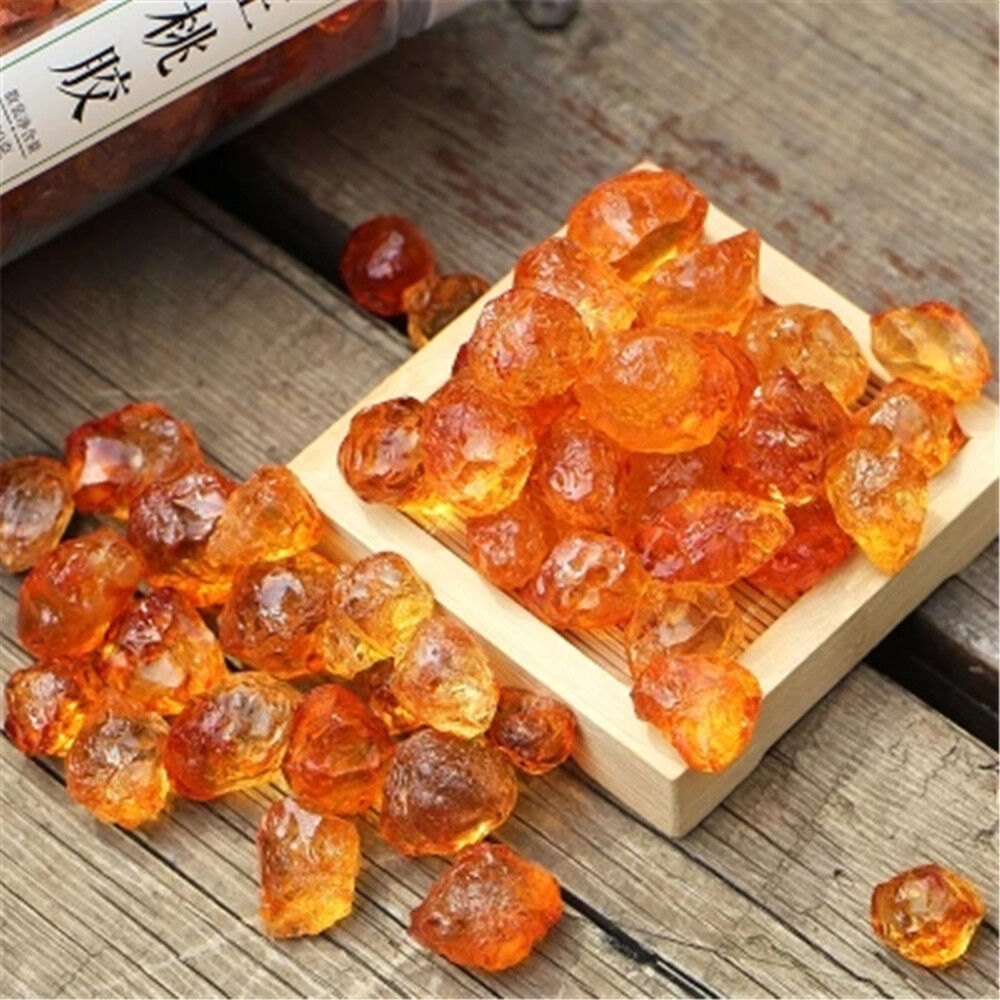 HelloYoung 100% Natural Peach Gum Herbal Tea Chinese Organic Peach Resin Ecology Taojiao Secondary image