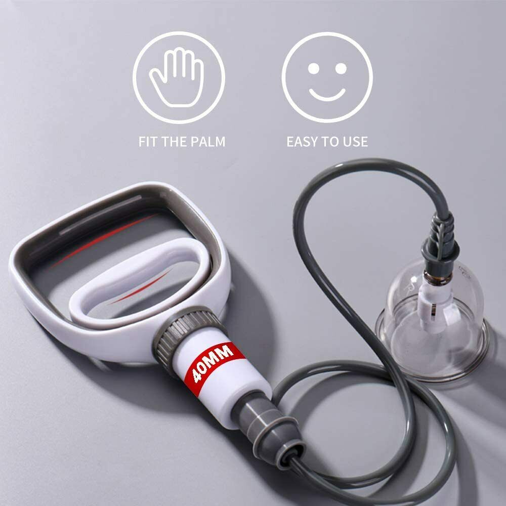 Professional Acupoint Cupping Set, 4th Generation Pump Gun & Cups (24 Cups) 真空拔罐器