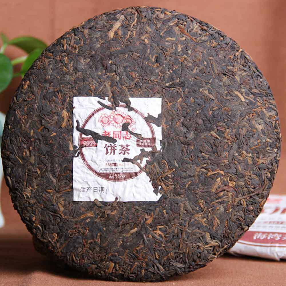 HelloYoung HaiWan yr 9978 New! Lao Tong Zhi Old Comrade Ripe Puer Tea Cake (batch 211)