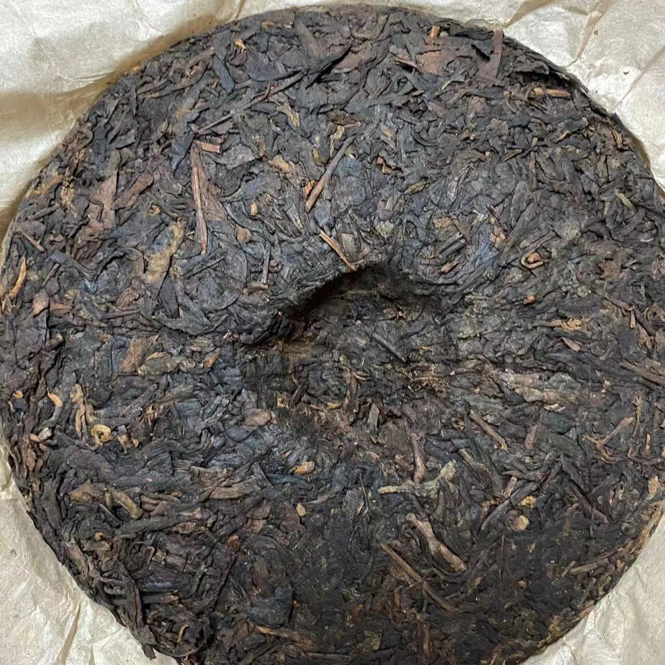 357g Yunnan Ripe Puerh Tea 1999 Old Pu-erh Tea Cake Menghai Qizi Cooked Puer Tea