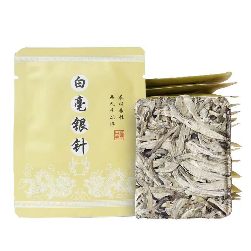Pekoe Silver Needle White Tea Brick Organic Spring White Tea