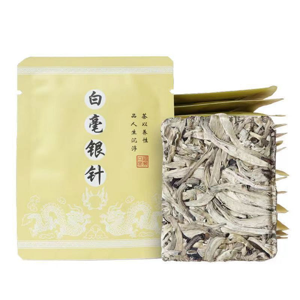 Pekoe Silver Needle White Tea Brick Organic Spring White Tea