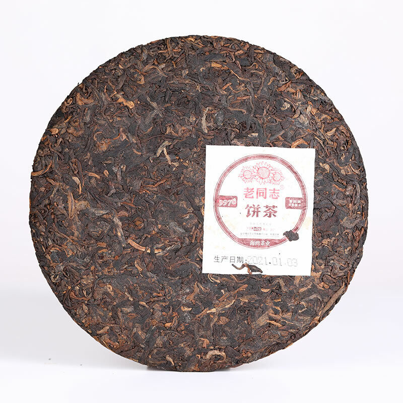 HelloYoung Old Comrade Shu Puer Tea LaoTongZhi 9978 Batch 211 Haiwan Ripe Puer 357g