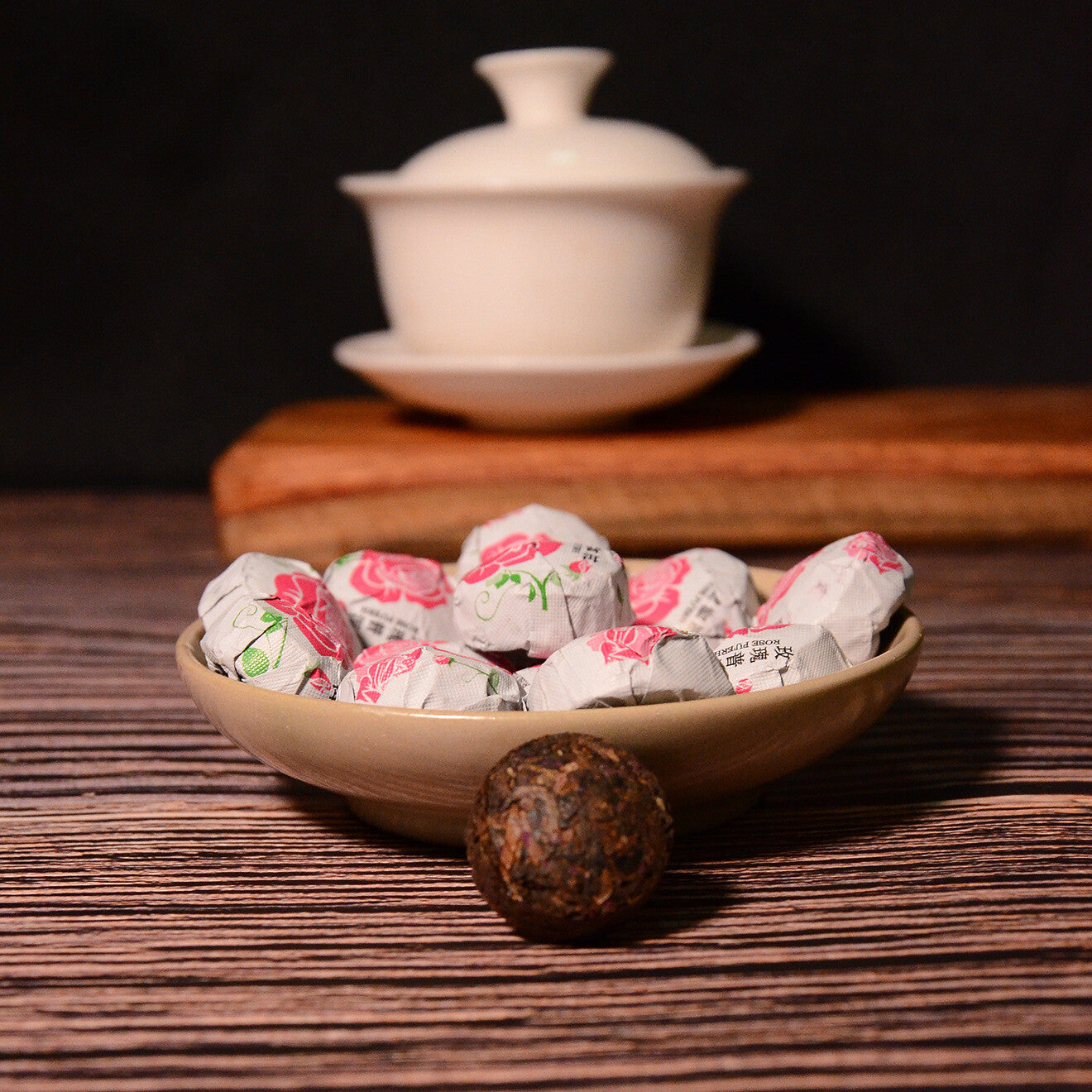 Yunnan Puer Tuo Red Rose Flower Flavor Mini Tuo Cha Ripe Pu'er Tea 500g Secondary image