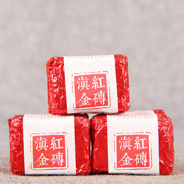 HelloYoung TeaChina Yunnan Dian Hong Gold Tea Brick DianHong Kungfu Black Tea Mini Brick