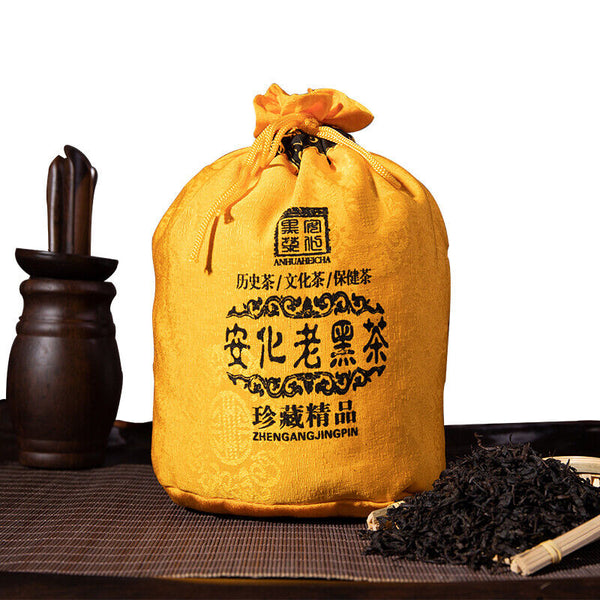 HelloYoung Tian Jian in Cotton Bag Heavenly Tips Hunan Anhua Tianjian Hei Cha Dark Tea 500g