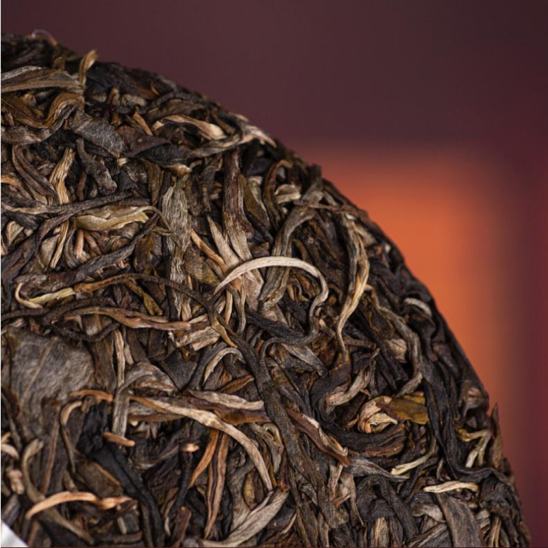 Yiwu Raw Puerh Tea Cake Tianmen Mountain Aobor Pu-erh Shengcha Pu'er Tea 357g