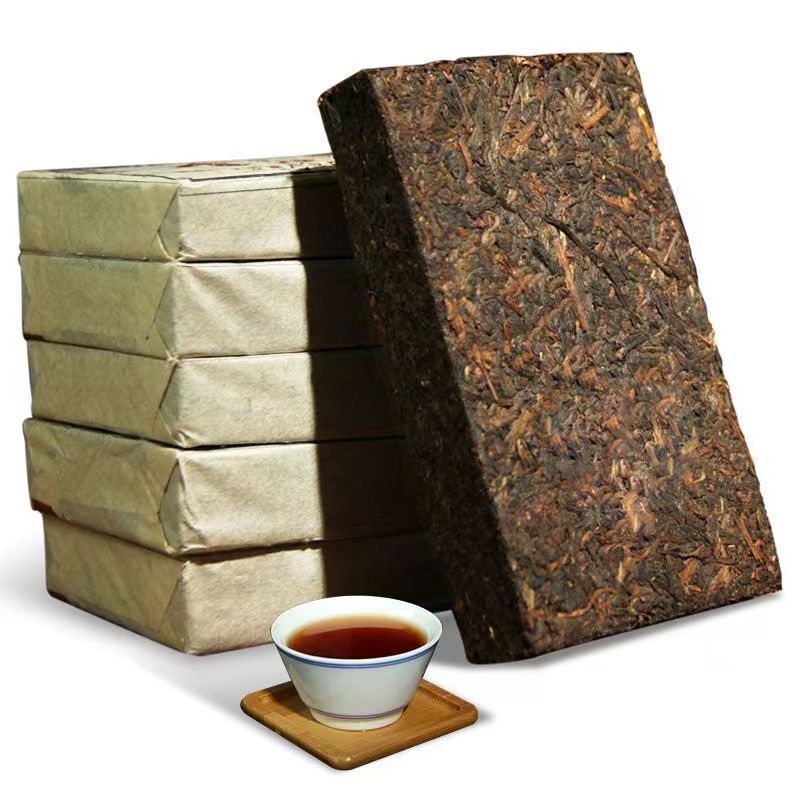 250g Puerh Ripe Tea Yunnan Menghai Pu-erh Cooked Tea Brick Old Pu'er Black Tea Main image