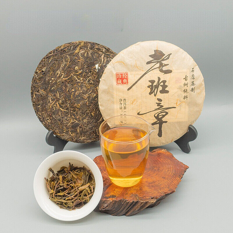 357g Laobanzhang Puerh Raw Tea Yunnan Qizi Pu-erh Sheng Tea Cake Pu'er Green Tea