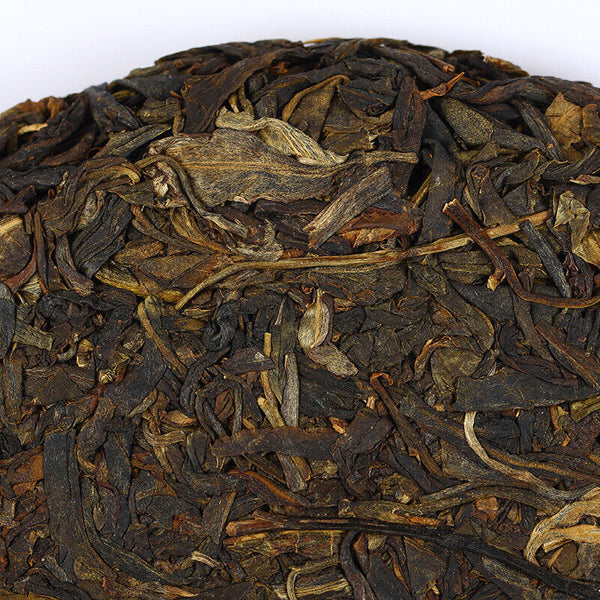 HelloYoung Chinese Tea Pu-erh Big Leaf Green Cake Sheng Pu'er Puer Raw Tea 380g