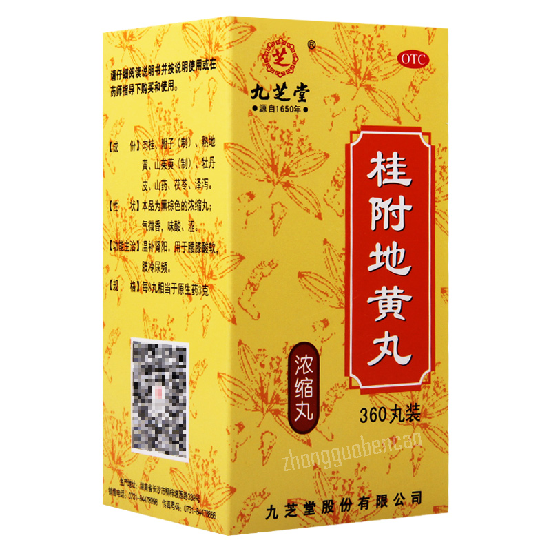 Jiuzhitang Guifu Dihuang Wan 九芝堂桂附地黄丸 Secondary image