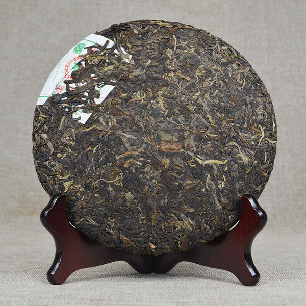 HelloYoung ChinaTea Zodiac Pig Pu'er Tea Raw 357g Menghai Big Leaf Green Cake Shen Tea